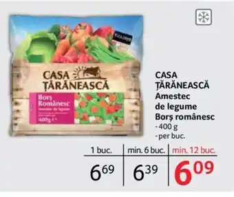 Selgros CASA ŢĂRĂNEASCĂ Amestec de legume Borş românesc Ofertă