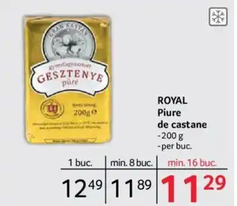 Selgros ROYAL Piure de castane Ofertă