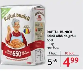 Selgros RAFTUL BUNICII Făină albă de grâu 650 Ofertă