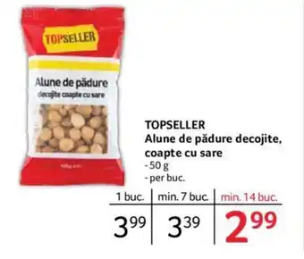 Selgros TOPSELLER Alune de pădure decojite, coapte cu sare Ofertă