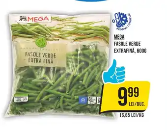 MEGA FASOLE VERDE EXTRAFINĂ, 600G