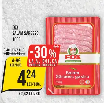Mega Image FOX SALAM SÂRBESC, 100G Ofertă