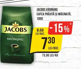 JACOBS KRONUNG CAFEA PRĂJITĂ ȘI MĂCINATĂ,100G