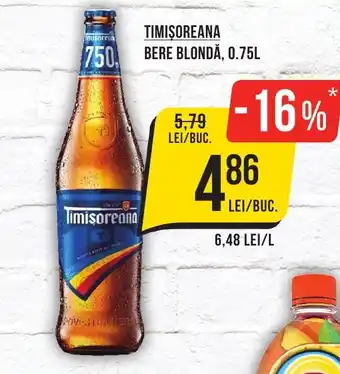 Mega Image TIMIŞOREANA BERE BLONDĂ, 0.75L Ofertă