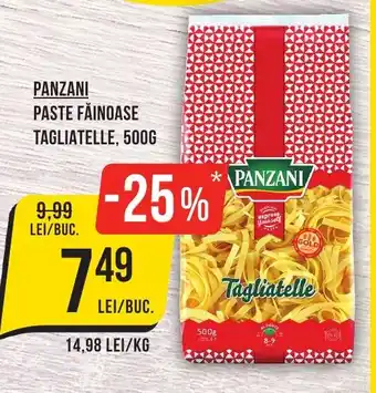 Mega Image PANZANI PASTE FĂINOASE TAGLIATELLE, 500G Ofertă