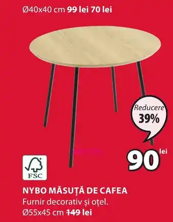 JYSK NYBO MĂSUȚĂ DE CAFEA Ofertă