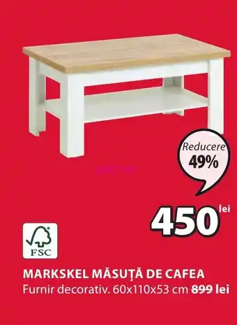 JYSK MARKSKEL MĂSUŢĂ DE CAFEA Ofertă