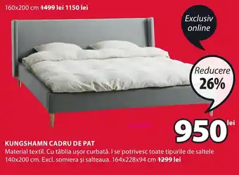 JYSK KUNGSHAMN CADRU DE PAT Ofertă