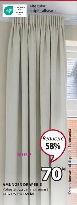 JYSK AMUNGEN DRAPERIE Ofertă