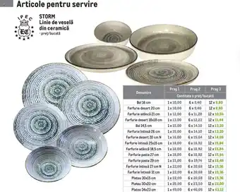 STORM Linie de veselă din ceramică