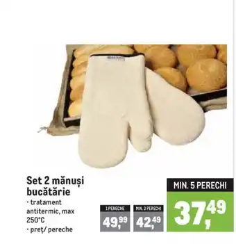 Metro Set 2 mănuşi bucătărie Ofertă