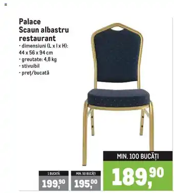 Palace Scaun albastru restaurant