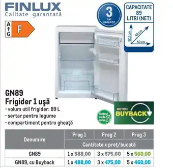 GN89 Frigider 1 uşă