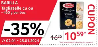 Selgros BARILLA Tagliatelle cu ou Ofertă