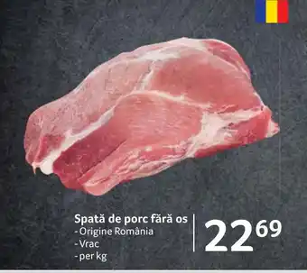 Selgros Spată de porc fără os Ofertă