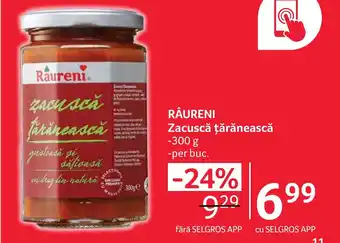 Selgros RÂURENI Zacuscă ţărănească Ofertă