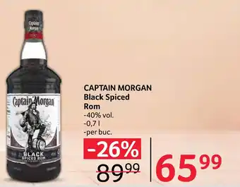 Selgros CAPTAIN MORGAN Black Spiced Rom Ofertă