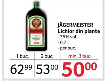 Selgros JÄGERMEISTER Lichior din plante Ofertă