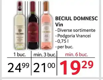 Selgros BECIUL DOMNESC Vin Ofertă