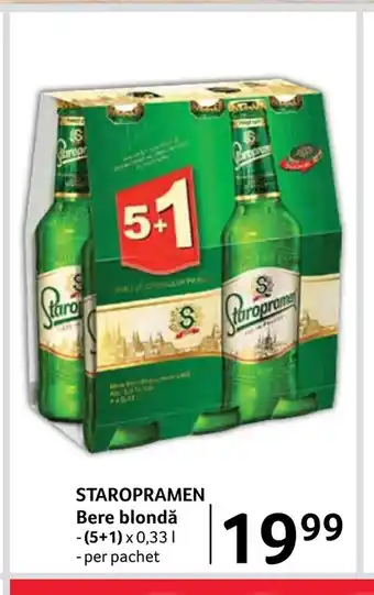 Selgros STAROPRAMEN Bere blondă Ofertă