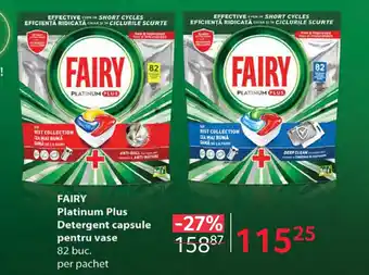 Selgros FAIRY Platinum Plus Detergent capsule pentru vase Ofertă
