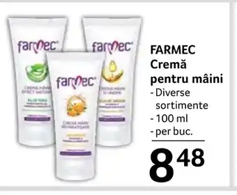 Selgros FARMEC Cremă pentru mâini Ofertă