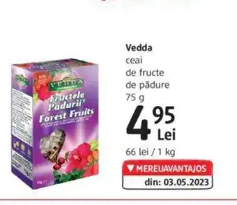 DM Vedda ceai de fructe de pădure 75 g Ofertă