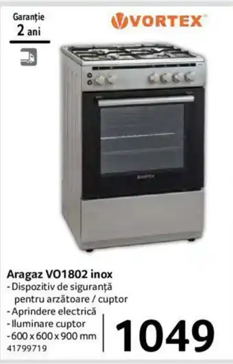 Selgros Aragaz VO1802 inox Ofertă