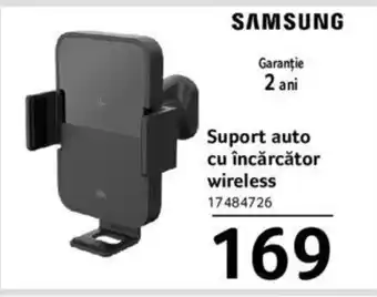 Selgros SAMSUNG Suport auto cu încărcător wireless Ofertă