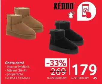 Selgros Ghete damă Ofertă