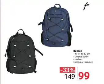 Selgros Rucsac Ofertă