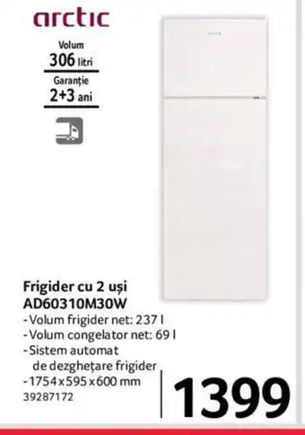 Selgros Frigider cu 2 uşi AD60310M30W Ofertă