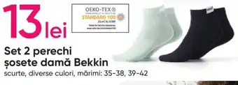 Pepco Set 2 perechi Șosete damă Bekkin Ofertă