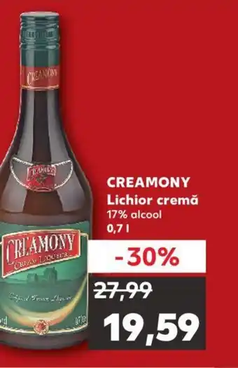 Kaufland CREAMONY Lichior cremă 17% alcool 0.7L Ofertă