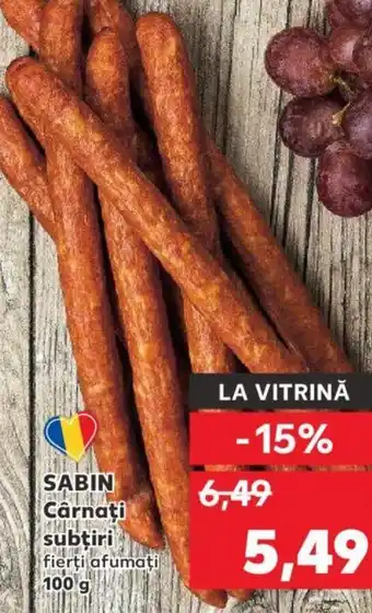 Kaufland SABIN Cârnati subtiri Ofertă