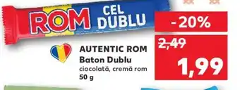 Kaufland AUTENTIC ROM Baton Dublu Ofertă