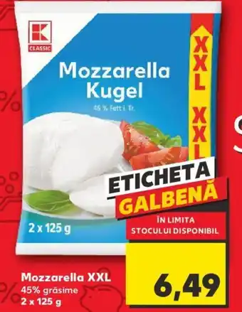 Kaufland Mozzarella XXL Ofertă