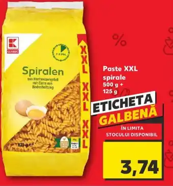 Kaufland Paste XXL spirale Ofertă