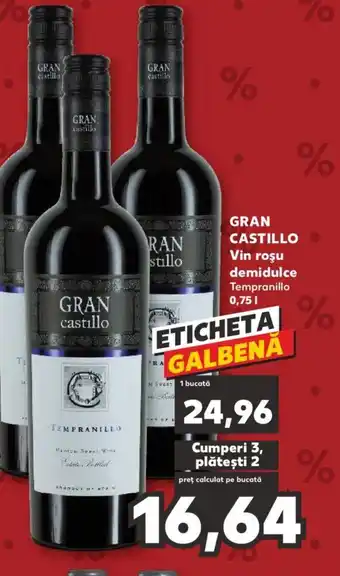 GRAN CASTILLO Vin roşu demidulce