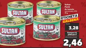 Kaufland Sultan Pastă de tomate Ofertă