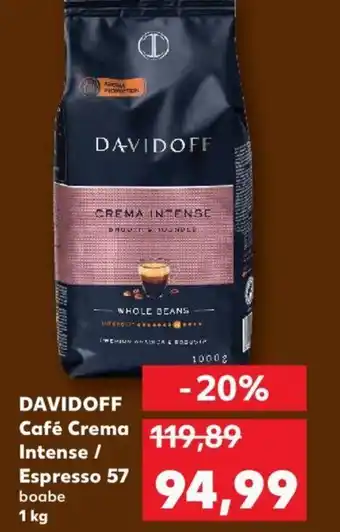 Kaufland DAVIDOFF Café Crema Intense / Espresso 57 Ofertă