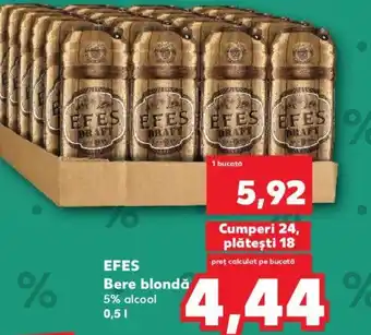 Kaufland EFES Bere blondă Ofertă