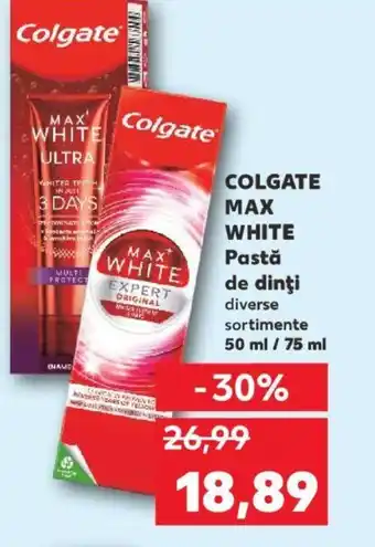 Kaufland COLGATE MAX WHITE Pastă de dinţi Ofertă