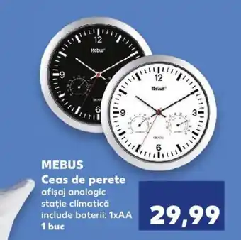 Kaufland MEBUS Ceas de perete Ofertă