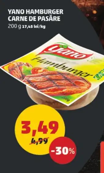 Penny YANO HAMBURGER CARNE DE PASĂRE Ofertă