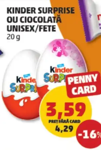 Penny KINDER SURPRISE OU CIOCOLATĂ UNISEX/FETE Ofertă