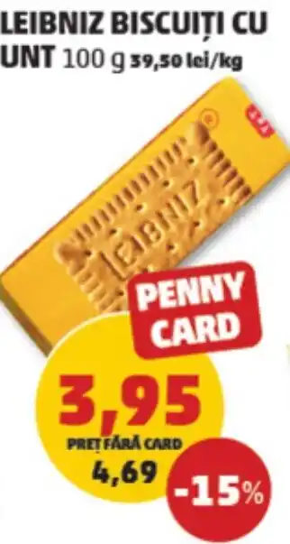 Penny LEIBNIZ BISCUIȚI CU UNT Ofertă