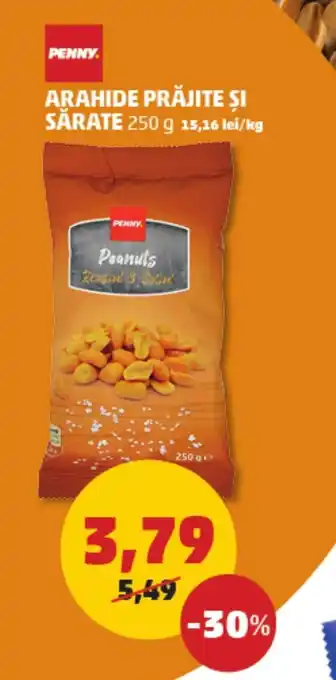 Penny ARAHIDE PRĂJITE ŞI SĂRATE Ofertă