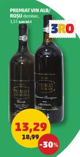 Penny PREMIAT VIN ALB/ ROȘU 1.5L Ofertă