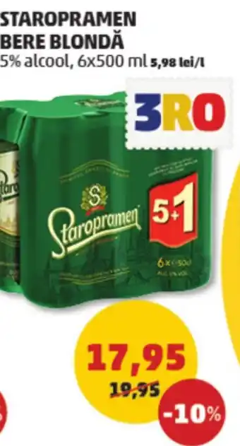 Penny STAROPRAMEN BERE BLONDĂ Ofertă